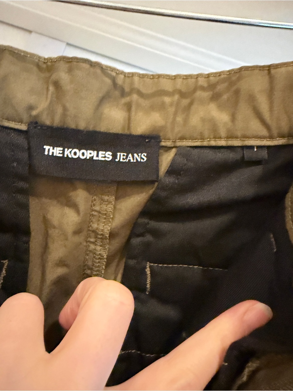 Kooples Jeans Olive High-Waist Cargo Pants - Women's - Picture 8 of 9